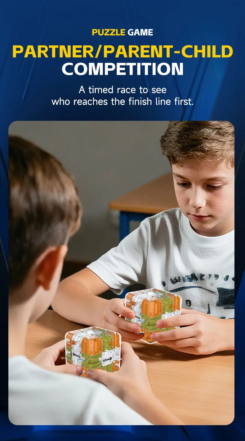 🎁 Christmas Gift Ideas – 3D Ball Rolling Cube Maze Puzzle Toy | Stress-Relief Brain Teaser for Kids & Adults