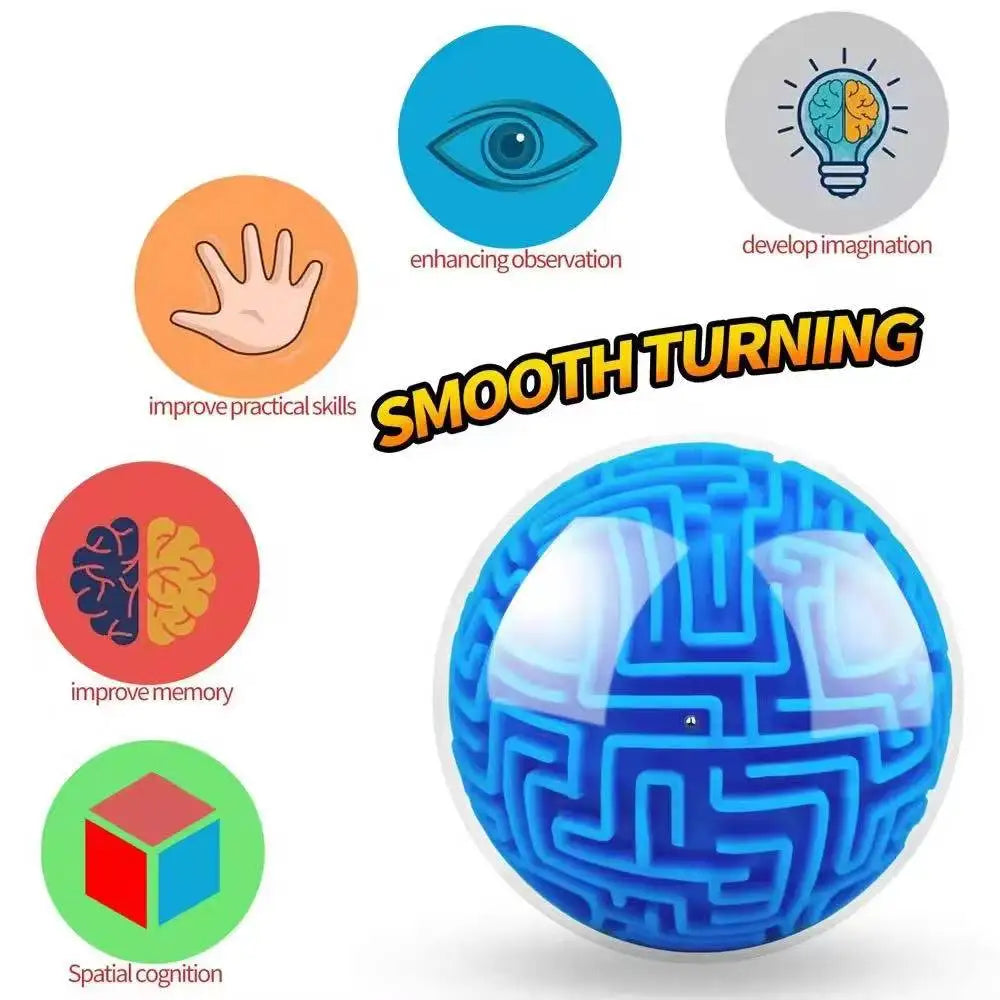 🎁 Christmas Gift Ideas – 3D Ball Rolling Cube Maze Puzzle Toy | Stress-Relief Brain Teaser for Kids & Adults